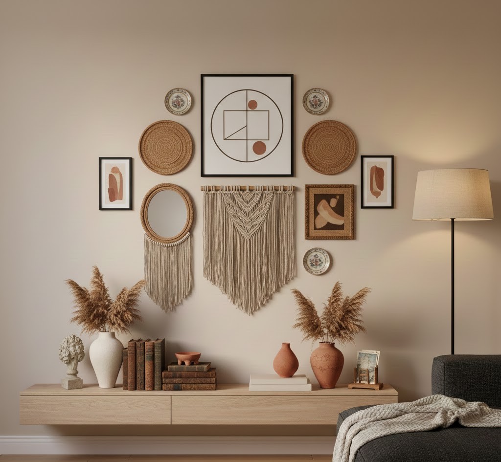 Bohemian style wall decor